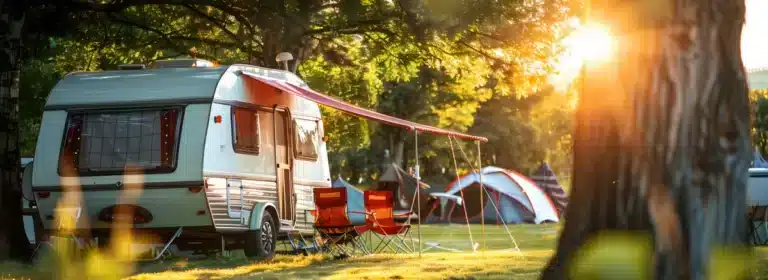 Les emplacements spacieux accueillent tentes et camping-cars sur 80-100 m² équipés dans le Lot